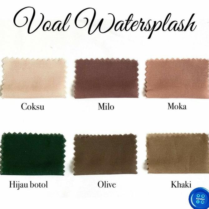 Kain Voal Waterproof / Voal Watersplash / Emerald Voile 1 meter