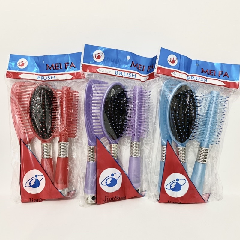 Sisir blow set isi 3 / Sisir Meifa / Sisir Gagang