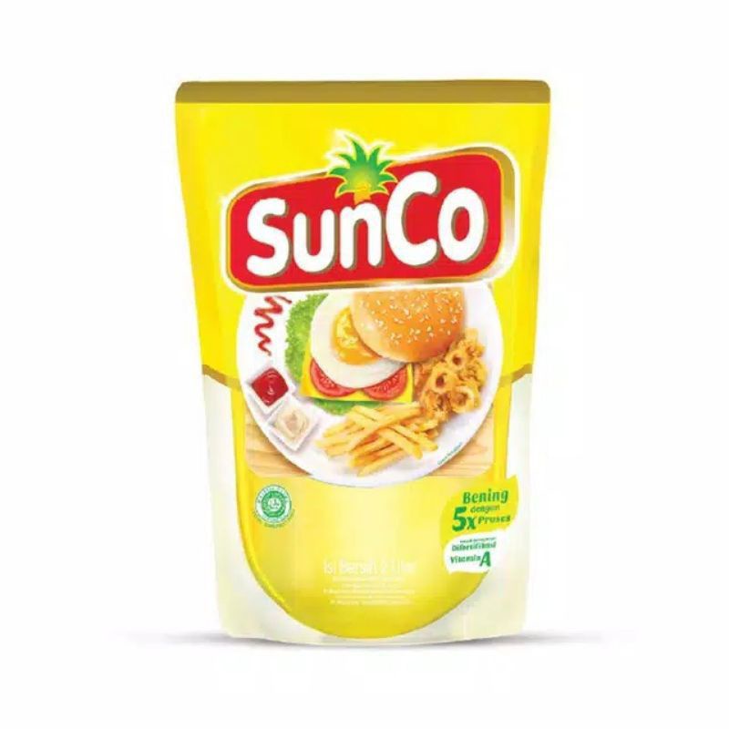 

Sunco minyak goreng pouch berkualitas 2L