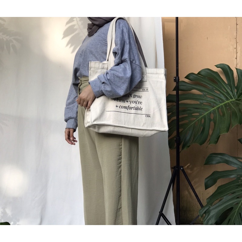 Chea Canvas Tote Bag Kantong - Cabiciks