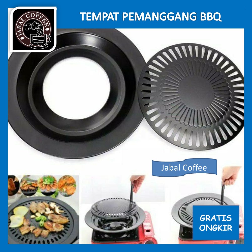 Grill Pan Anti Lengket Diameter 32 Cm / Tempat Pemanggang Daging BBQ / Ultra Grill Pan 32 Cm