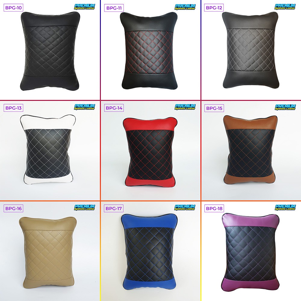 Bantal Mobil / Bantal Pinggang Bahan Kulit Sintetis