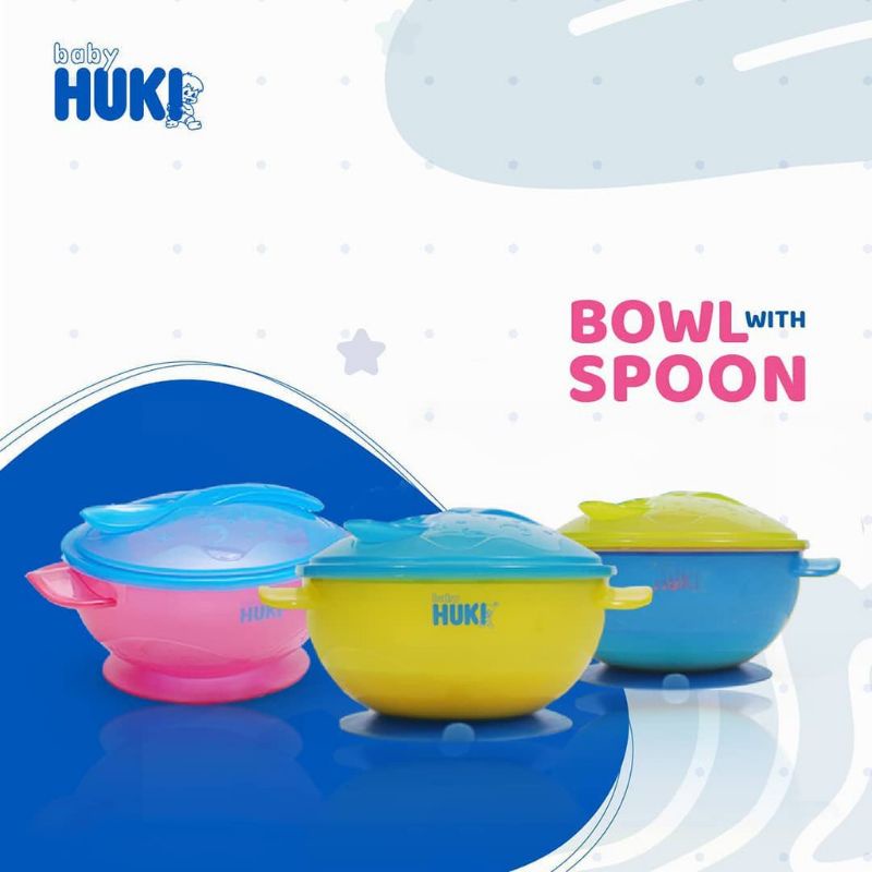 Baby HUKI Bowl With Spoon Mangkok HUKI