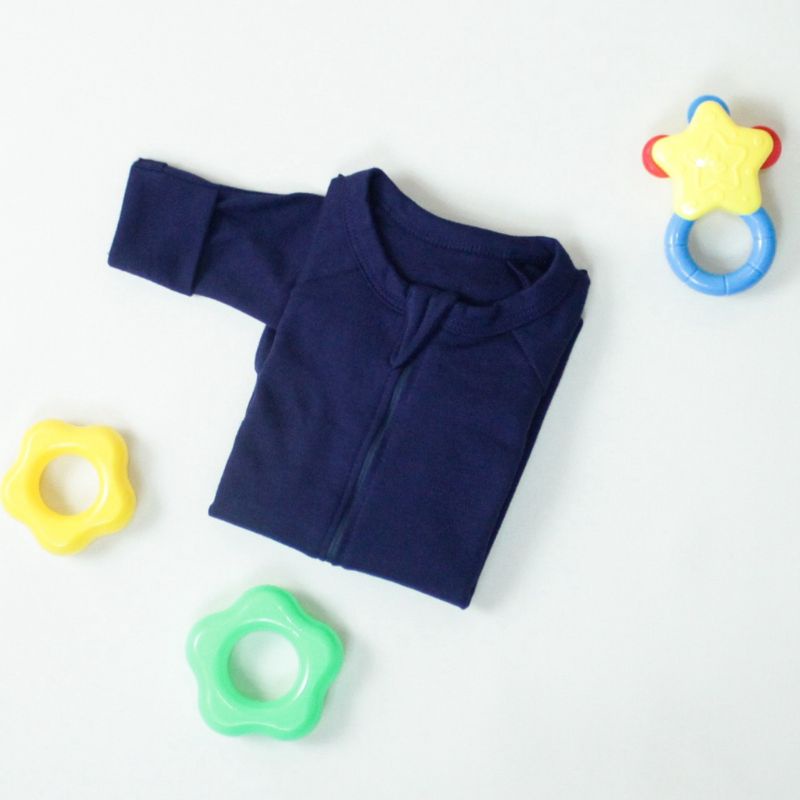 NIA Sleepsuit Bayi Unisex Warna Polos Nia Premium 6-12 Bulan Merk Nia