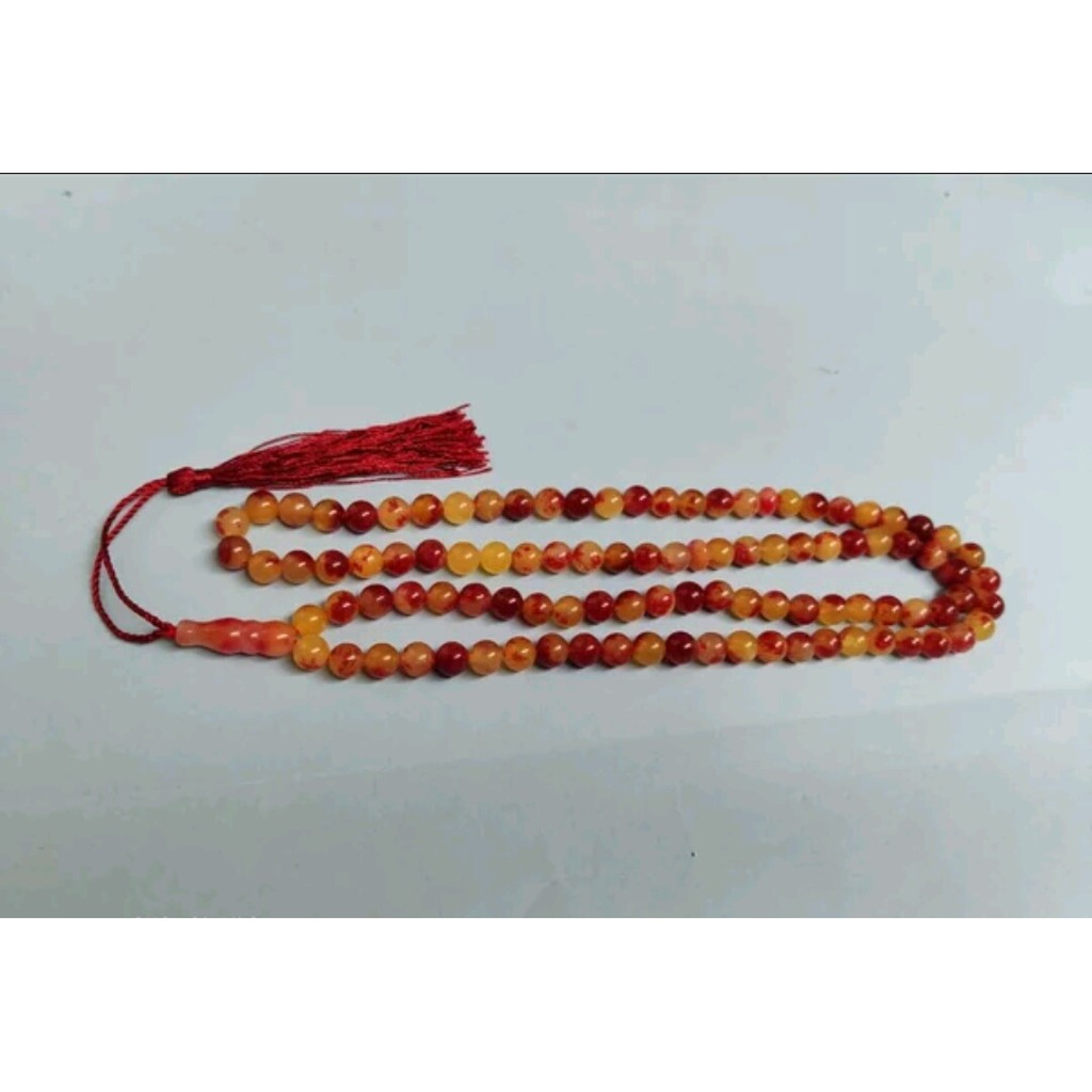 Tasbih Batu Kenanga Merah