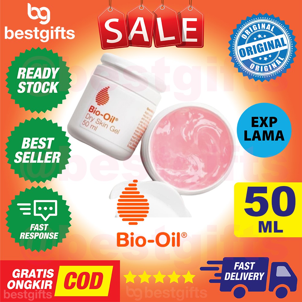 BIO OIL BIOOIL 50ML 50 ML DRY SKIN GEL JEL PERAWATAN KULIT KERING PENGHILANG BEKAS LUKA STRETCH MARK