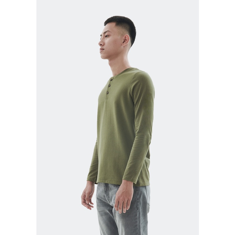 MANZONE Kaos pria lengan panjang EAST - BESTBUY-GREEN