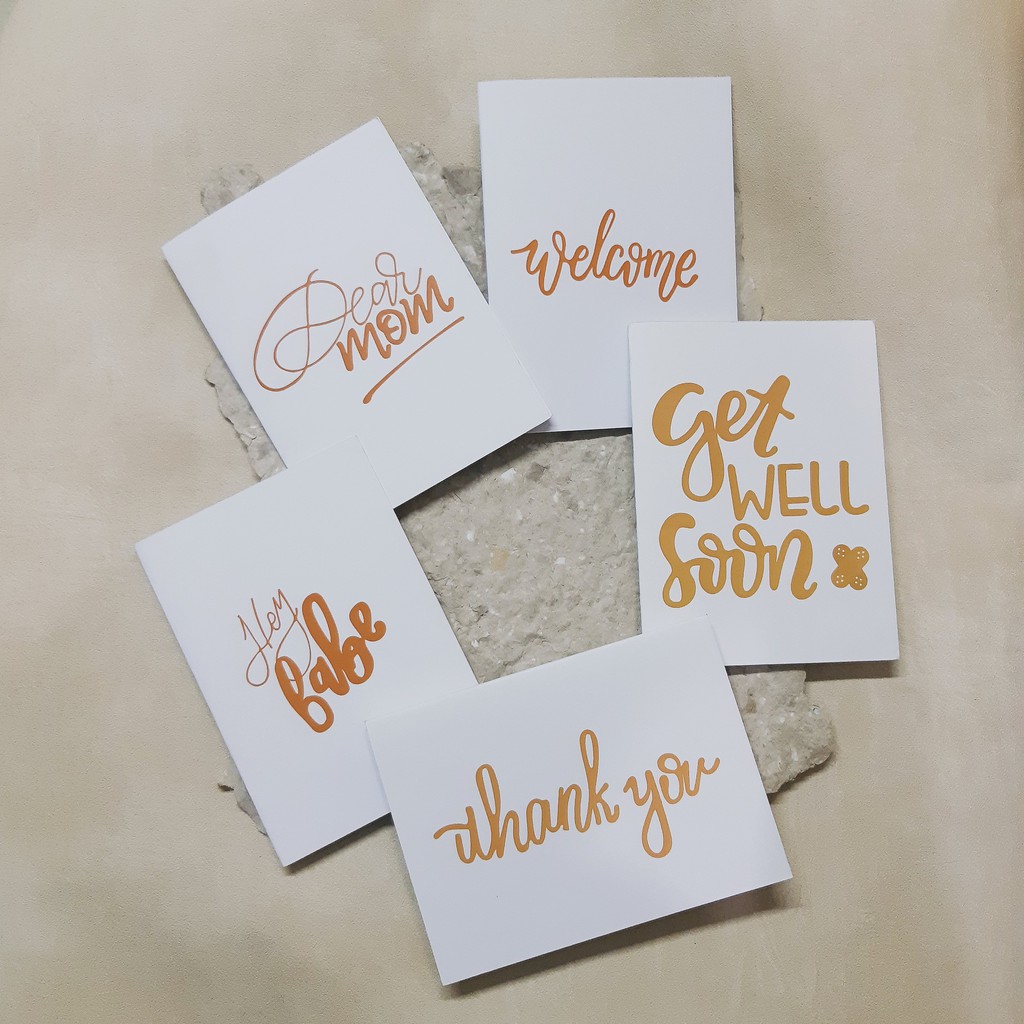 

Afterme Design | Lettering Kartu Ucapan Greeting Card Polos A6