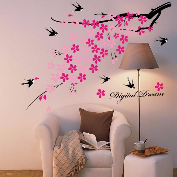 Wall Sticker / Wall Stiker / Wallsticker / Dinding 217 Pohon Walet