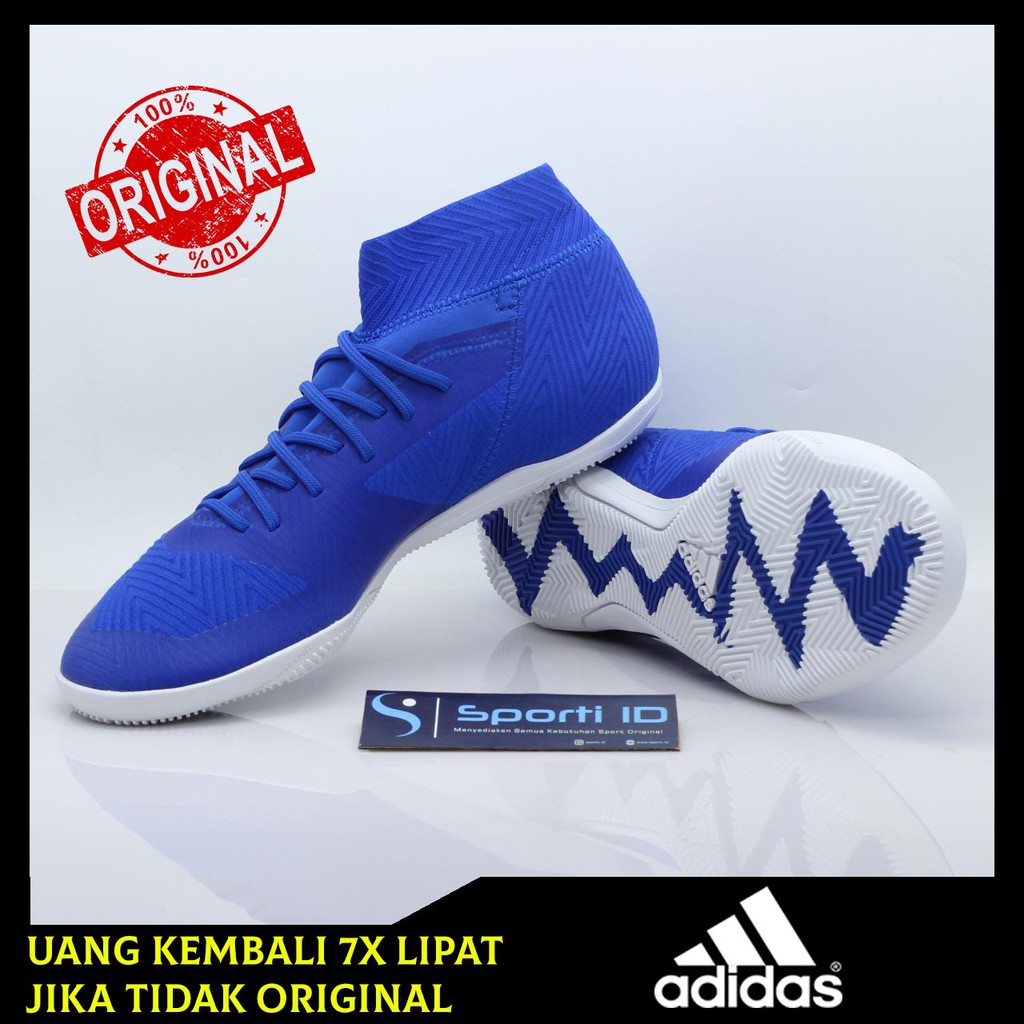 Sepatu Futsal Adidas Nemeziz 18.3 IN Blue DB2196 Original BNIB