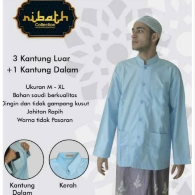 Baju KoKo Ribath Collection Bahan Saudi IMPORT