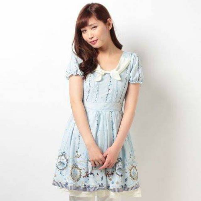 Axes Femme Marine Pattern Dress