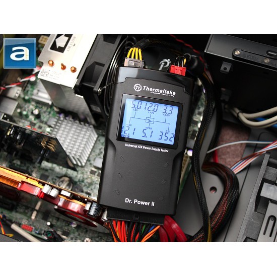 Power supply tester thermaltake atx universal digital lcd display dr power ii 2 ac0015 - Psu test 4 6 8 24 pin sata