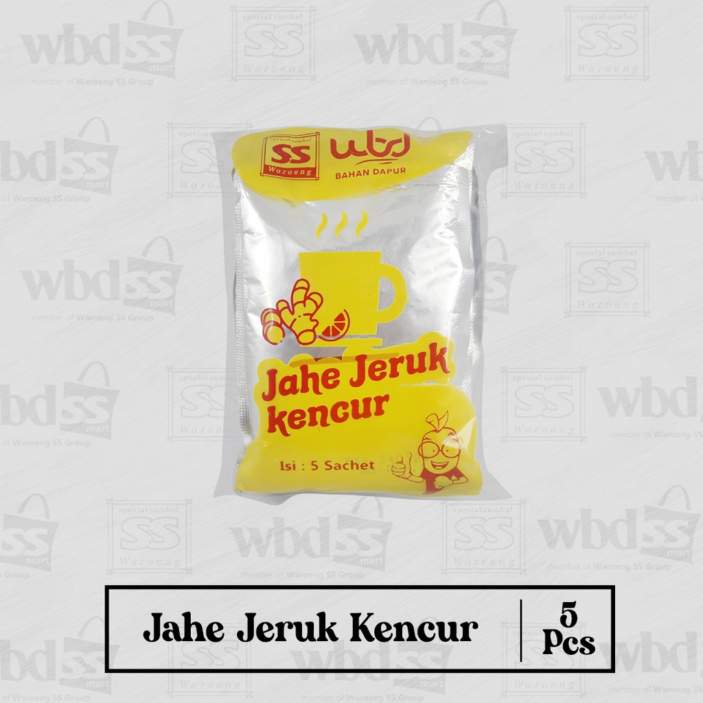 

WEDANG JAHE JERUK KENCUR (JJK) ISI 5 SACHET KHAS 'SS'