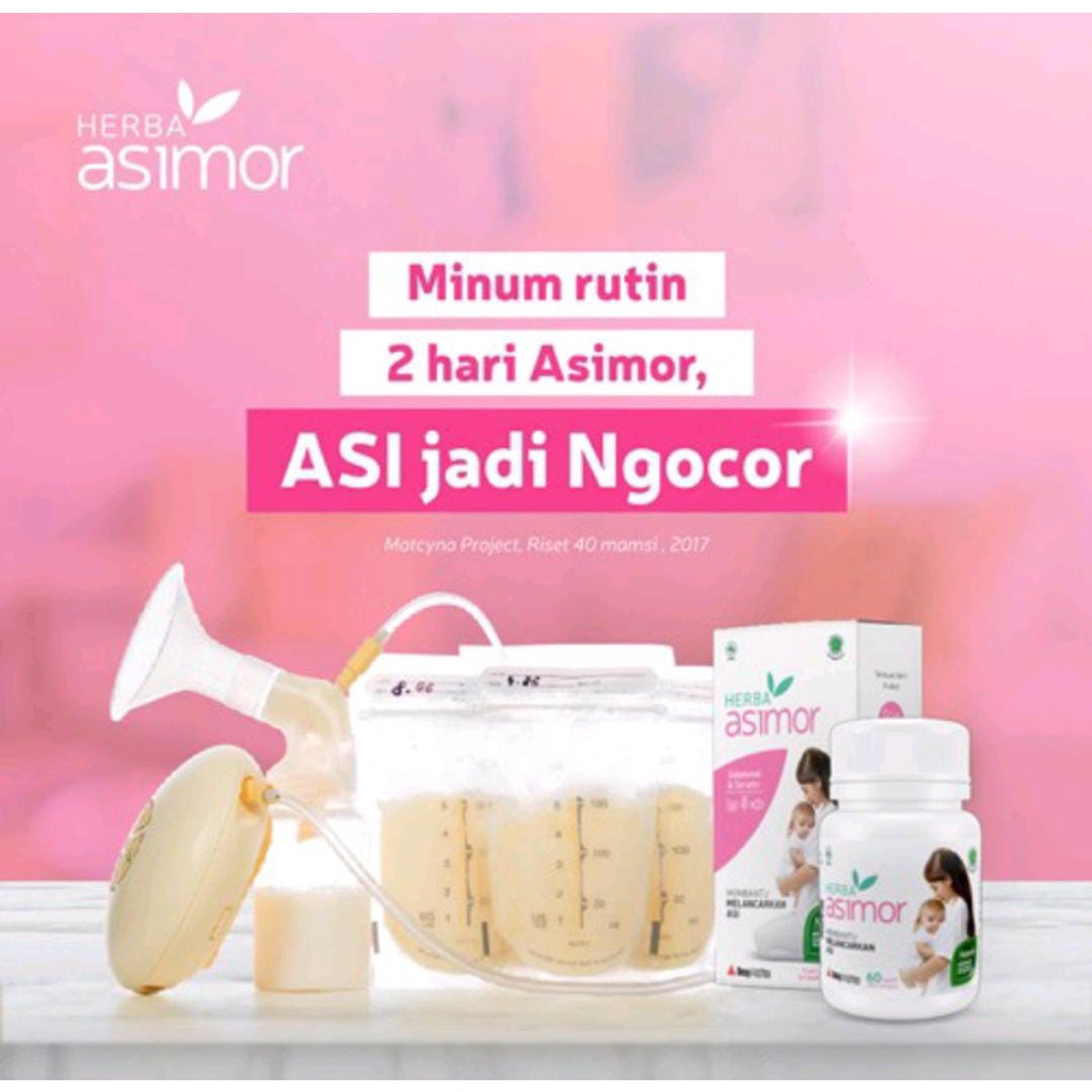 [ASIMOR] HERBA ASIMOR PELANCAR ASI ISI 30 KAPSUL / 60 KAPSUL