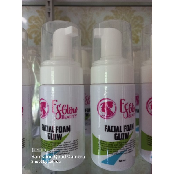 es glow facial foam
