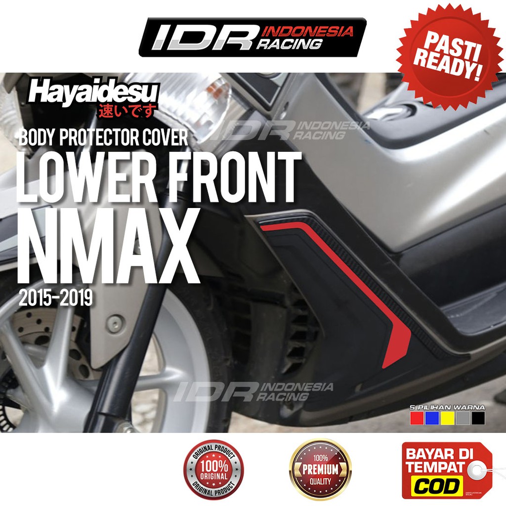 Hayaidesu NMAX Lower Front Cover Tameng Samping Bawah Depan Body Protector Karet Pelindung
