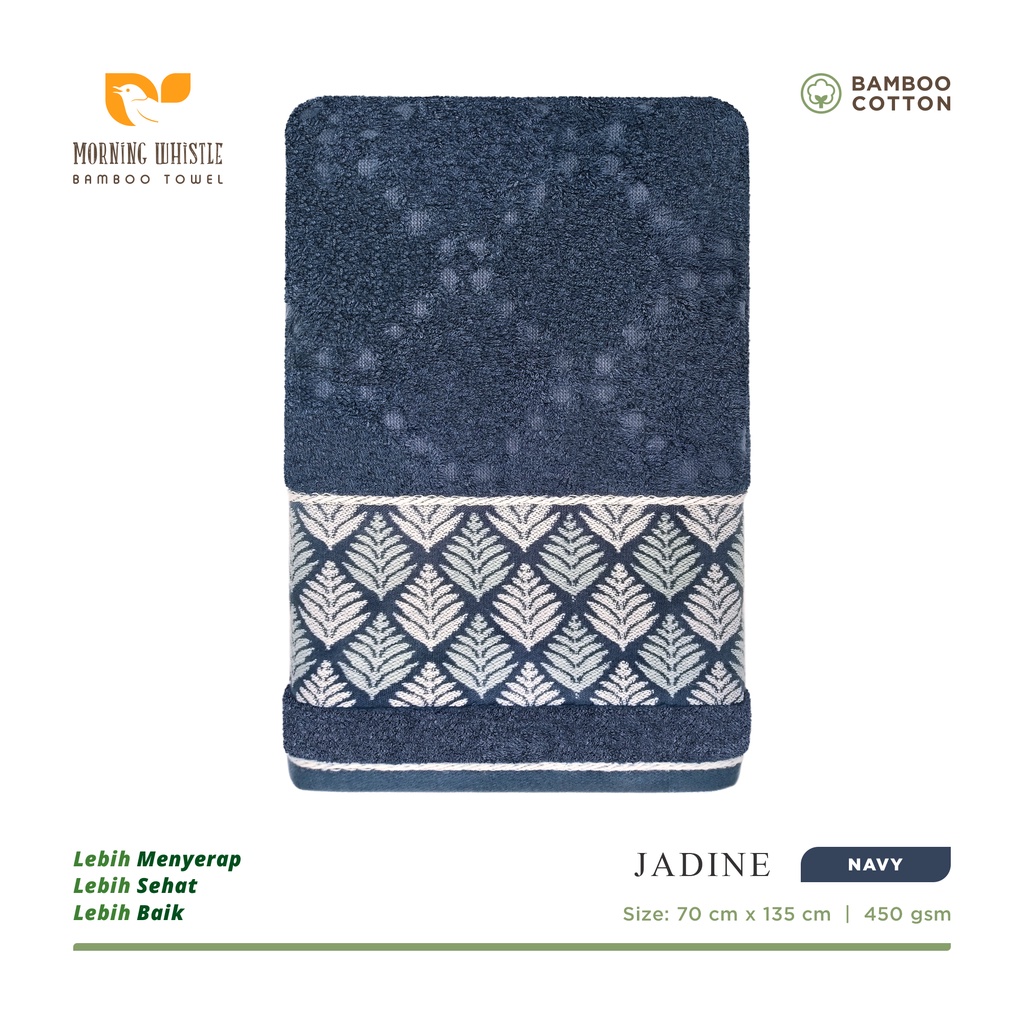 Handuk Mandi Morning Whistle by Terry Palmer Morning Whistle Bamboo Jadine / Handuk Mandi Dewasa 70 x 135 cm