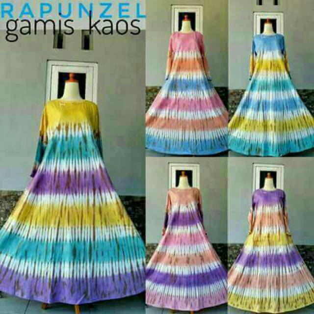 Gamis kaos rapunzel