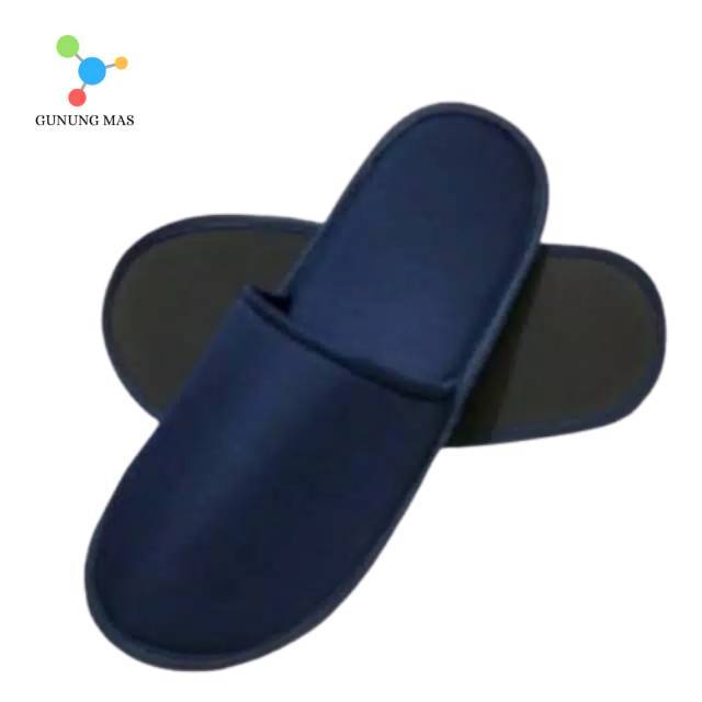 sandal hotel polos biru dongker