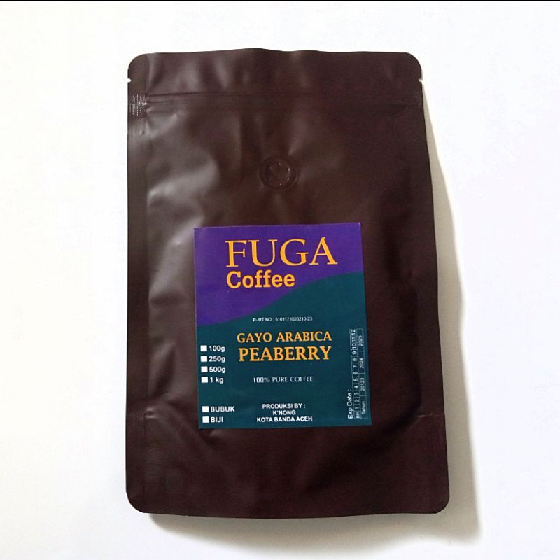 

Kopi Gayo Arabika Peaberry | Netto 250 Gram