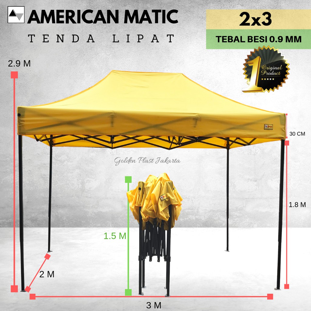 tenda american matic 2x3