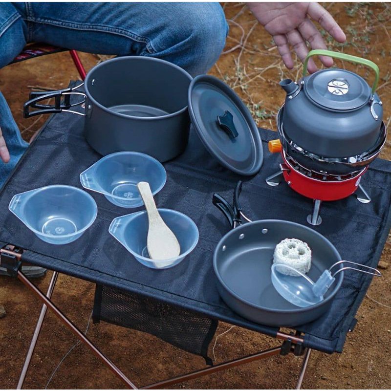 cooking set ds308 alat masak camping outdoor kemah panci teko | Shopee