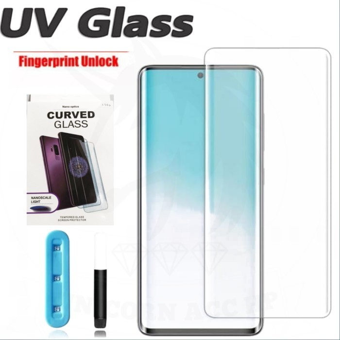 TEMPERED GLASS UV SAMSUNG S20 ULTRA ANTI GORES KACA FULL LEM ULTRAVIOLET - SCREEN PROTECTOR