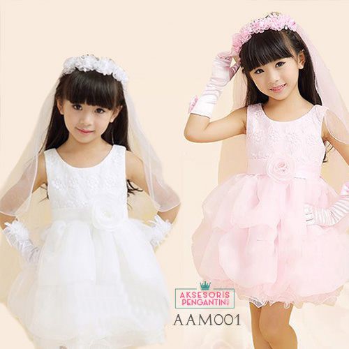 [PRODUK TERBATAS] AKSESORIS RAMBUT MAHKOTA ANAK FLOWER CROWN 2 LAYER AAM001