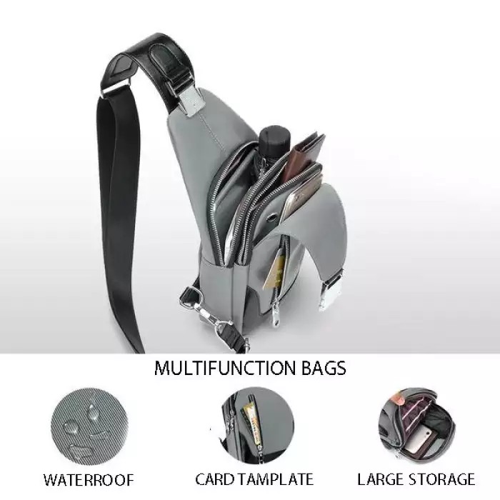 TANMESSO 5in1 BAYAR DITEMPAT- JAM LED -HEADSET- DOMPET -USBPORT -TAS WATERPROOF-BAHAN INTERPILAR SENDIRI LEMBUT DAN TEBAL MENGANDUNG 70%COTTON BUKAN PARASUT ATAU KANVAS SEPERTI YANG BEREDAR DIPASARAN-TAS SELEMPANG PRIA-SLING BAG PRIA