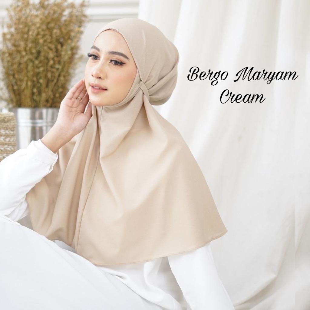 Hijab Jilbab instan bergo Maryam diamond dewasa / hijab Khimar bergo Maryam no pet