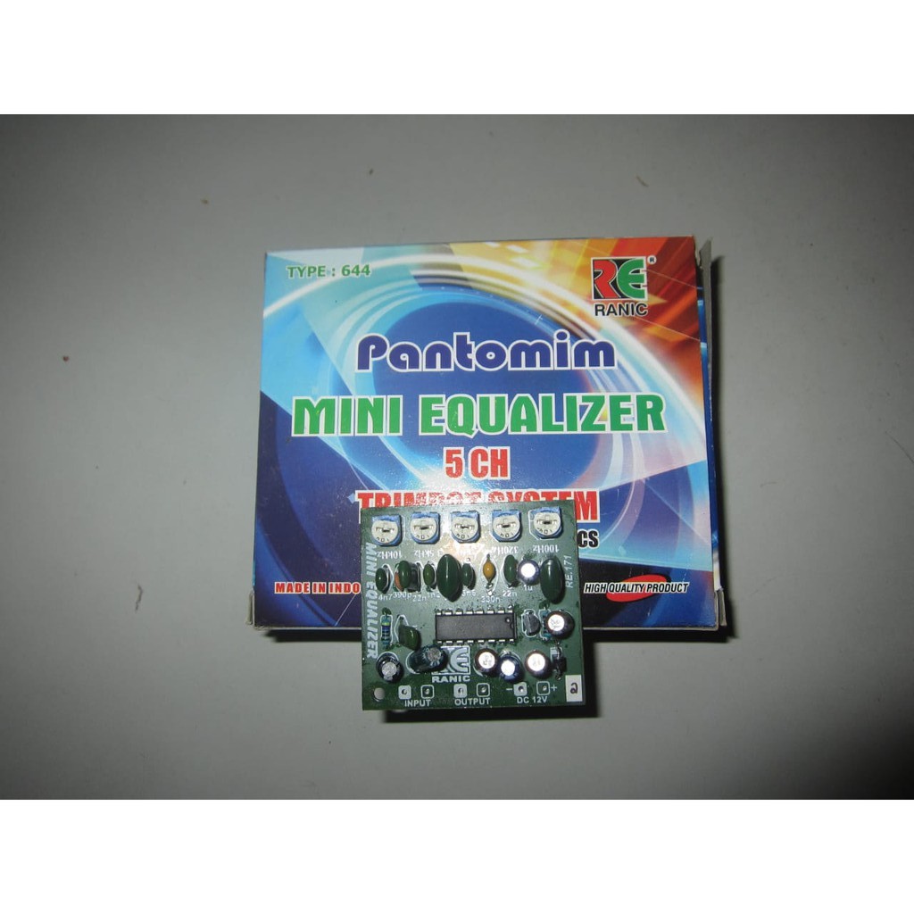 Kit mini equalizer 5 channel mono trimpot pantonim