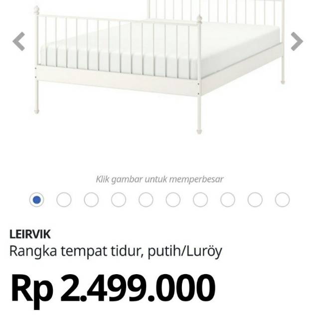 Preloved IKEA LEIRVIK Bed Frame Divan 150x200