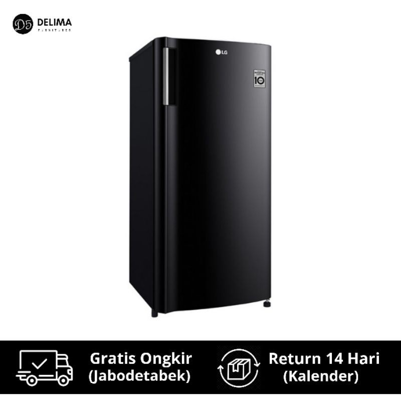 Kulkas 1 Pintu LG Modern Smart Inverter GN-INV201BK - Premium Black