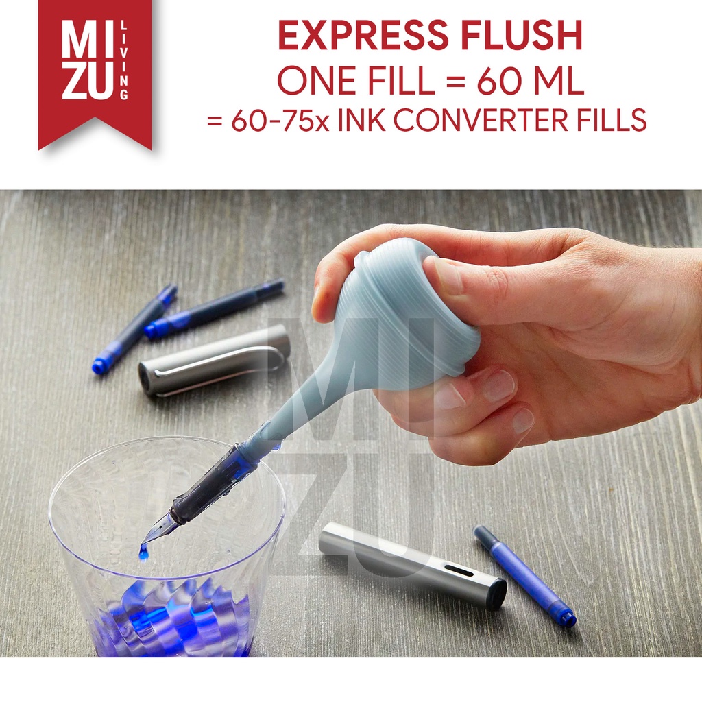 MIZU KYUKON Fountain Pen Express Cleaner Bulb Flusher