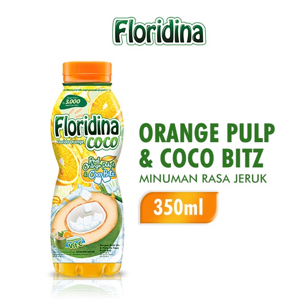 

MINUM-SIAP-DRINK-TO-READY- FLORIDINA COCO MINUMAN REAL ORANGE 350 ML -READY-TO-DRINK-SIAP-MINUM.