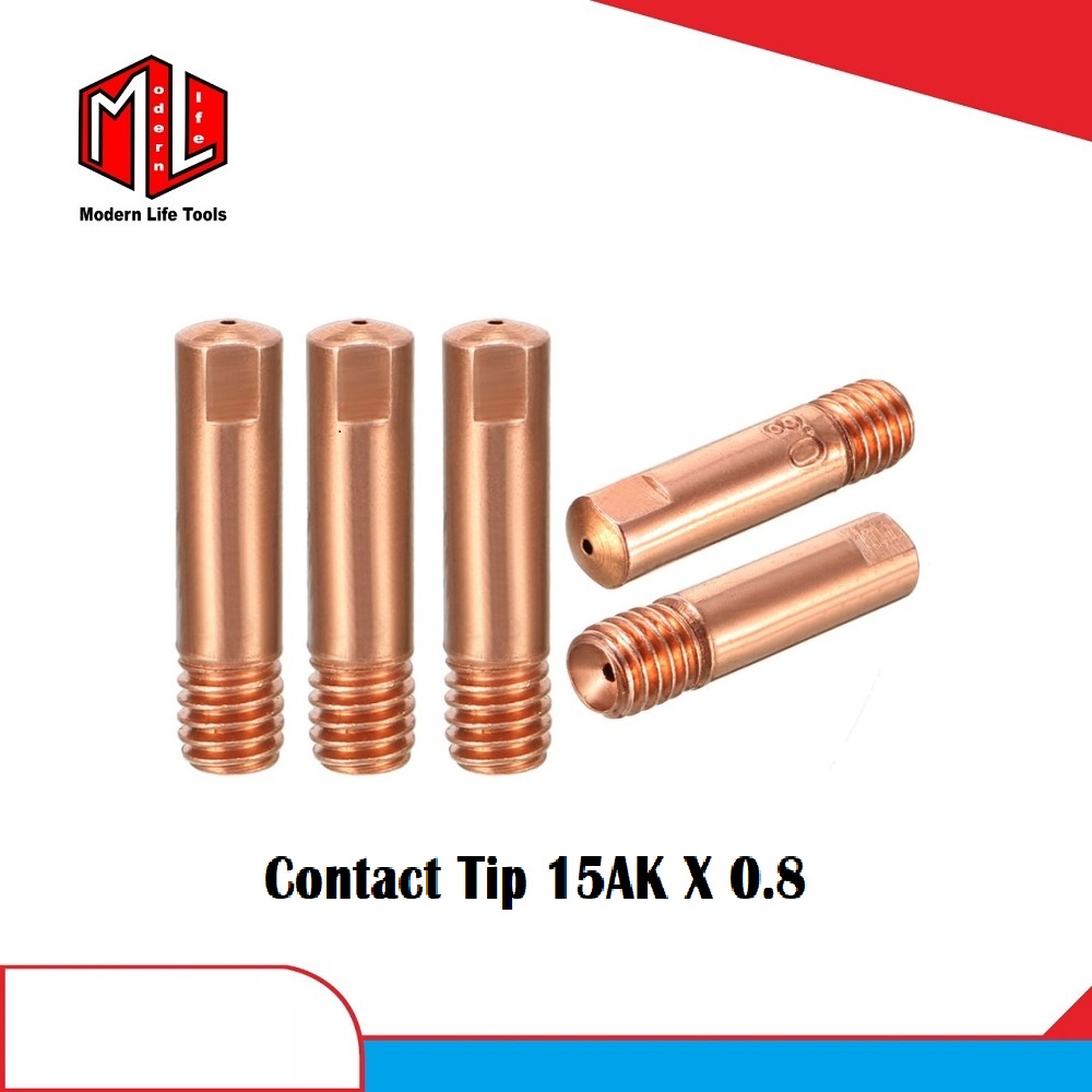 Kontak Contact Tip Mb15 M6*25*0.8 Mig Co Co2 Utk Torch MB 15AK MB-15