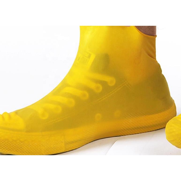 WSDLC Cover Shoes Cover Sepatu Anti Air Hujan Waterproof Pelindung Sepatu-kuning
