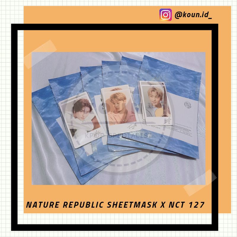 NATURE REPUBLIC SHEET MASK x NCT 127 POLAROID