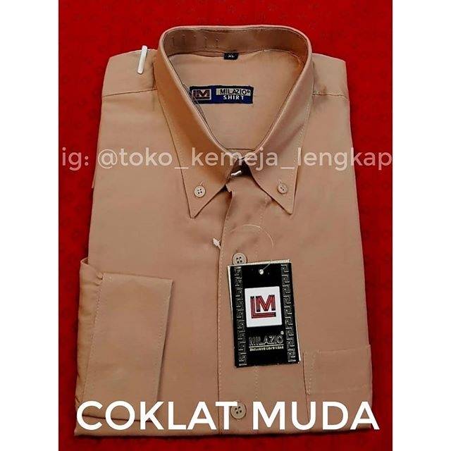 Hoodie Polos Warna Coklat Susu - Rahman Gambar