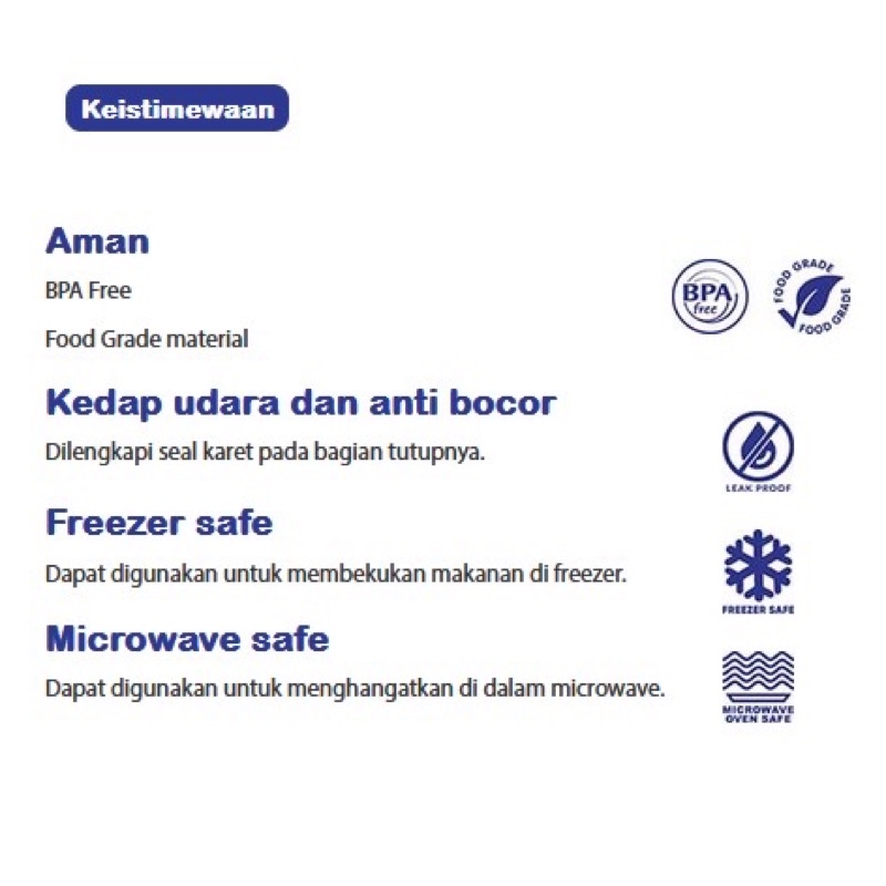 Baby Safe FC002 FC003 Food Kontainer Bayi Kotak Box Tempat Simpan Makanan Snack MPASI Bayi Wadah Saus Anak Sekolah 60ml 150ml Anti Tumpah