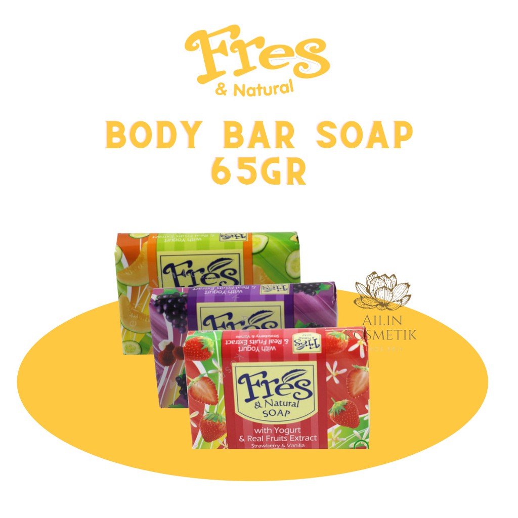 FRESH Body Bar Soap 65gr BPOM ORIGINAL / Sabun Fresh Sabun Mandi Batang BY AILIN