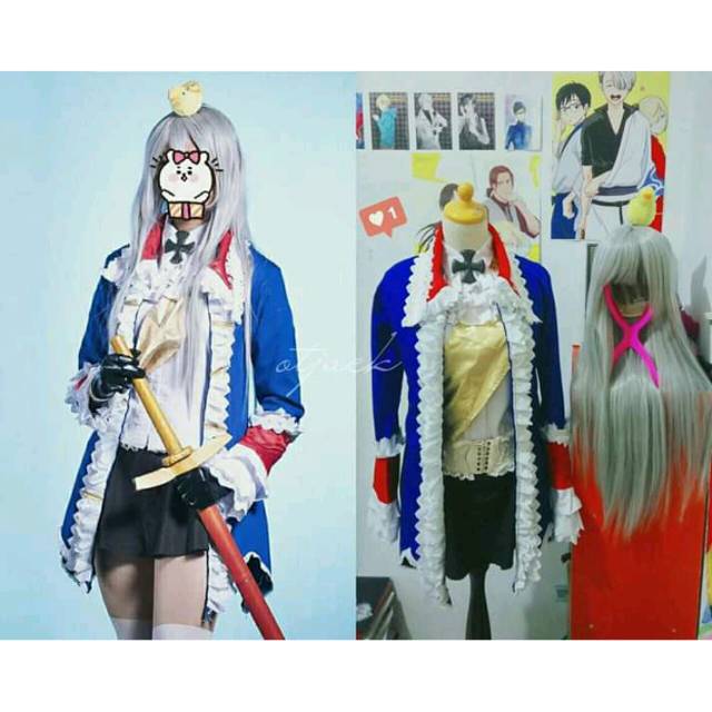 Fullset Costume Cosplay Julchen Beilschmidt Hetalia Prussia Genderbend