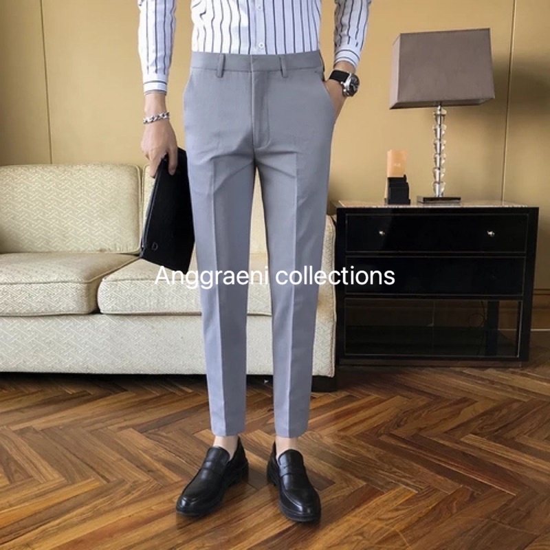 Promo Diskon Celana Ankle Pants Celana Casual Celana Formal Celana Bahan Kerja Kantor Celana Panjang Pria Chino Chinos Fashion Pria