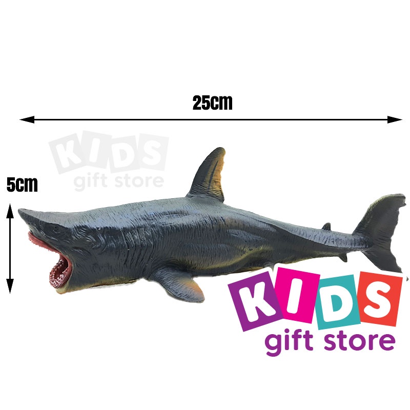 Hiu Shark Megalodon Figure - Mainan Dinosaurus