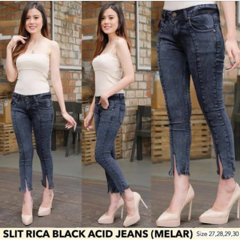 RAISA CELANA JEANS 7/9 BELAH RAWIS TULANG