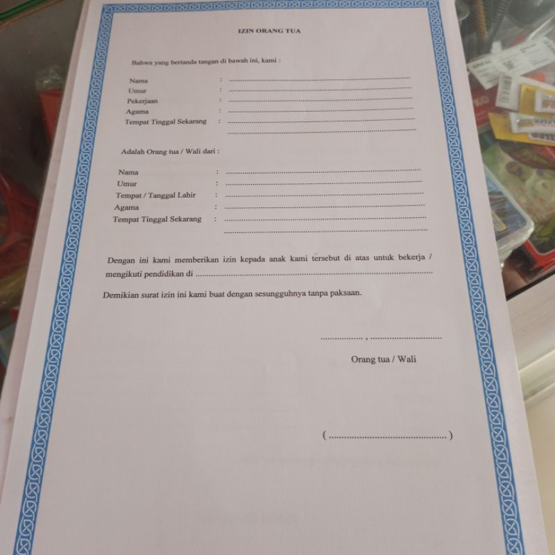 

Surat Izin Orangtua / Suami