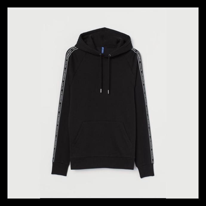 mens pullover hoodie black