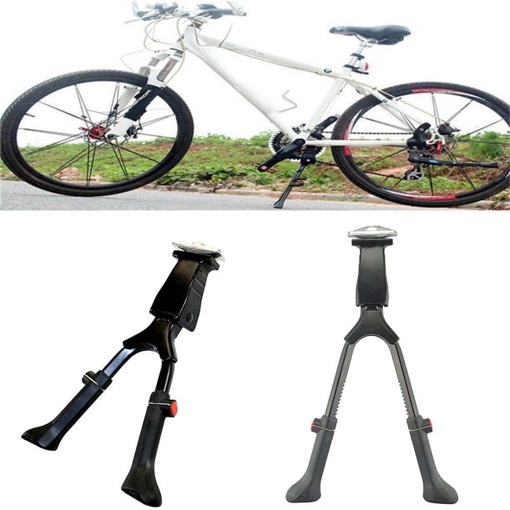 Lanfy Sepeda Kickstand Tetractable Heavy Duty Foot Support Aluminium Alloy Kaki Ganda Berdiri Sepeda Rak Parkir