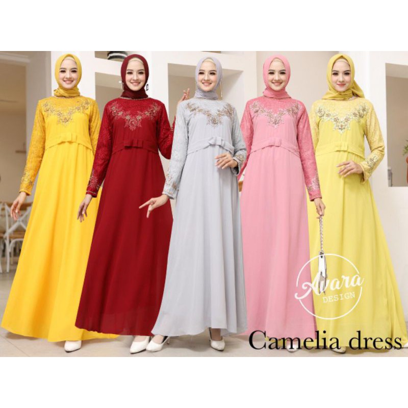 A line dress || gamis Camelia dress || bordir